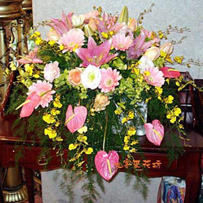 【A-183】祝賀桌上盆花、開業盆花、生日盆花、升官盆花、喬遷盆花、婚慶盆花