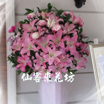 【C-143】演唱會祝賀花籃:演唱會藝術花籃-展覽 發表會演唱會花籃1對