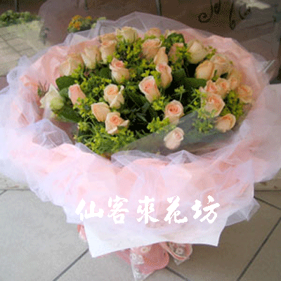 【R-017】花店精選:玫瑰花束傳情花束,浪漫情人花束-聲聲呼喚我愛妳