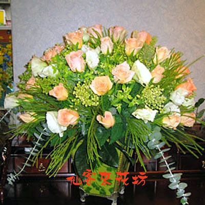 【A-025】祝賀盆花,開幕盆花,喜慶盆花,藝術盆花