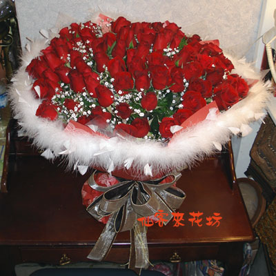 【R-164】玫瑰花束:99朵玫瑰花束,紅玫瑰花束-百年之約