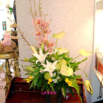 【A-199】祝賀盆花,桌上盆花,盆花設計,盆花推薦