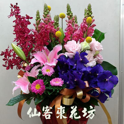 【A-519】拜拜盆花,供佛盆花,還願盆花,盆花設計,拜神祈福盆花
