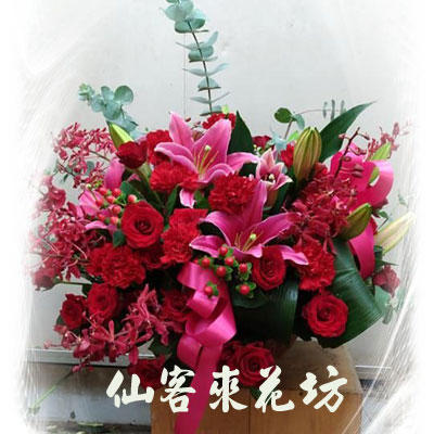【A-547】祝賀盆花,桌上盆花,盆花設計,盆花推薦