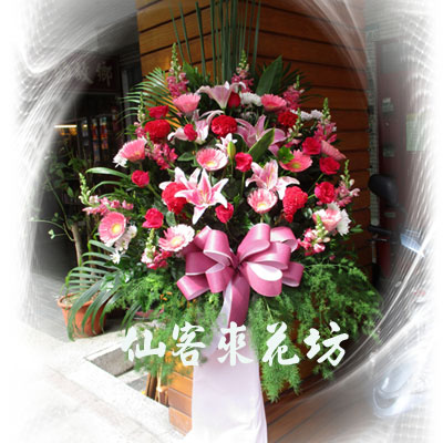 【C-095】演唱會祝賀花籃:演唱會藝術花籃-展覽 發表會演唱會花籃1對
