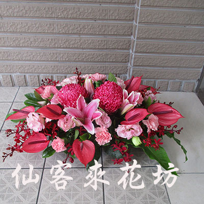 【A-579】拜拜盆花,供佛盆花,還願盆花,盆花設計,拜神祈福盆花